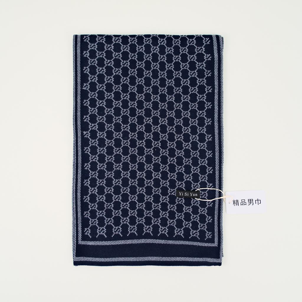 Men's Classic Winter Scarf Cashmere Feel Winter Scarves Long Formal Soft Scarf for Men Casual Scarves Luxuriously Plaid Scarf