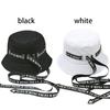 Outdoor Sunshade Hat Fishing Letter Long Ribbon Summer Sun Caps Fisherman Cap Bucket Hat