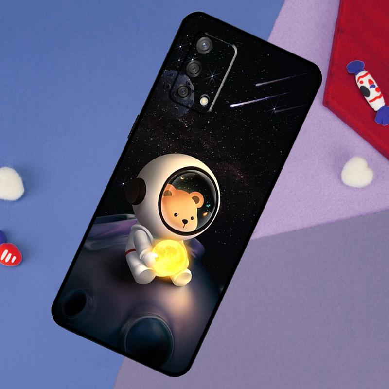 Милый чехол-астронавт с галактикой для Oppo A60 A80 A40 A6 A5 Pro A15 A16 A17 A57 A94 A74 A54 A76 A96 A18 A38 A58 A78 A98