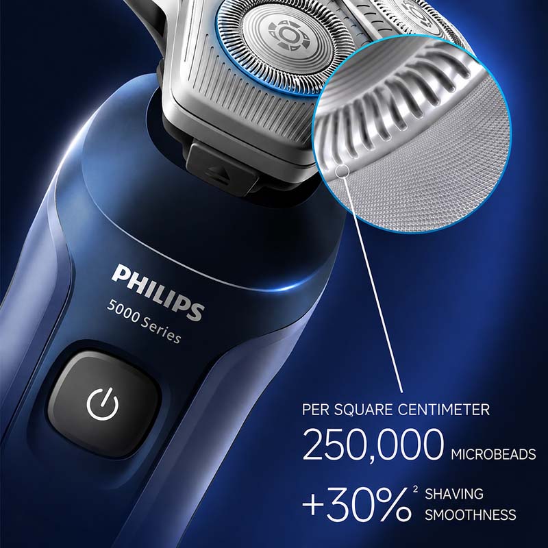 Philips S5388 Series 5 Rotating Shaver – USB-A Charging 40-Minute Runtime Wet Dry with Trimmer