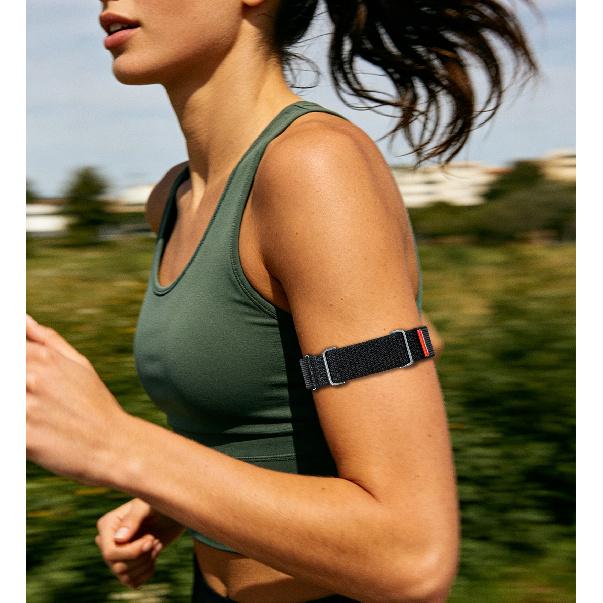 Нейлоновый ремешок на руку для Google Fitbit Air Active Band Мягкий, дышащий, регулируемый ремешок на бицепс с металлическим корпусом для Google Fitbit Air 6