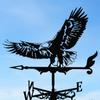Metal Weathervane Rustproof Yard Rooster Animals Sea Rover Wind Direction Indicator for Outdoor Patio Roof Gardens Decoration