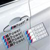 4 шт. Значок-наклейка M Power для автомобиля Наклейка на ручку двери автомобиля Для M Наклейка X1 X3 X4 X5 X6 X7 e46 e90 f20 e60 e39 f10 Автомобильные аксессуары