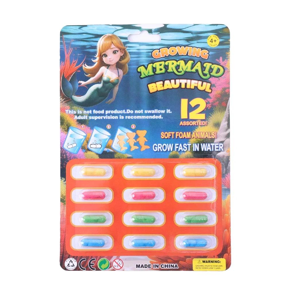 Игрушки Игрушки 12 ШТ. Детские Впитывающие Губчатые Капсулы Растущий Динозавр Морские Творческие Игрушки для Мальчиков и Девочек Инструменты для Игр в Воде