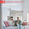 Водонепроницаемые Bluetooth-колонки Pyle Максимальная мощность 200 Вт Номинальная мощность 100 Вт 4-полосные Сетчатая решетка Регулируемые Гарантия Настенное крепление (Набор 2) 8,9 см Настенный/Потолочный