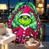 The Grinch Print Blanket - Soft & Comfortable, for Bedroom, Travel, Sofa, Home Decoration - Birthday Christmas Gift for Friend