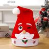 Plush Christmas Hat Polyester Santa Snowman Hat Xmas Cap Xmas Arts Hats  Xmas Gift