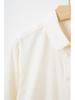 LP Women's Long Sleeve Drapey Slimming Blouse, Milk Yellow - Spring Casual Style