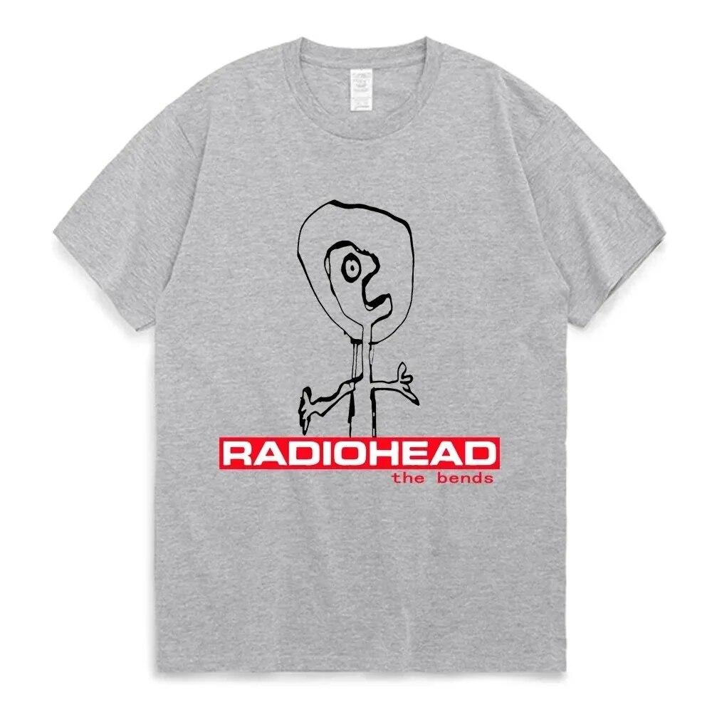Лето 2024 года, футболка Radiohead The Bends, женская хлопковая футболка унисекс, футболка в стиле хип-хоп с короткими рукавами, одежда, футболки, топы, подарок для фанатов