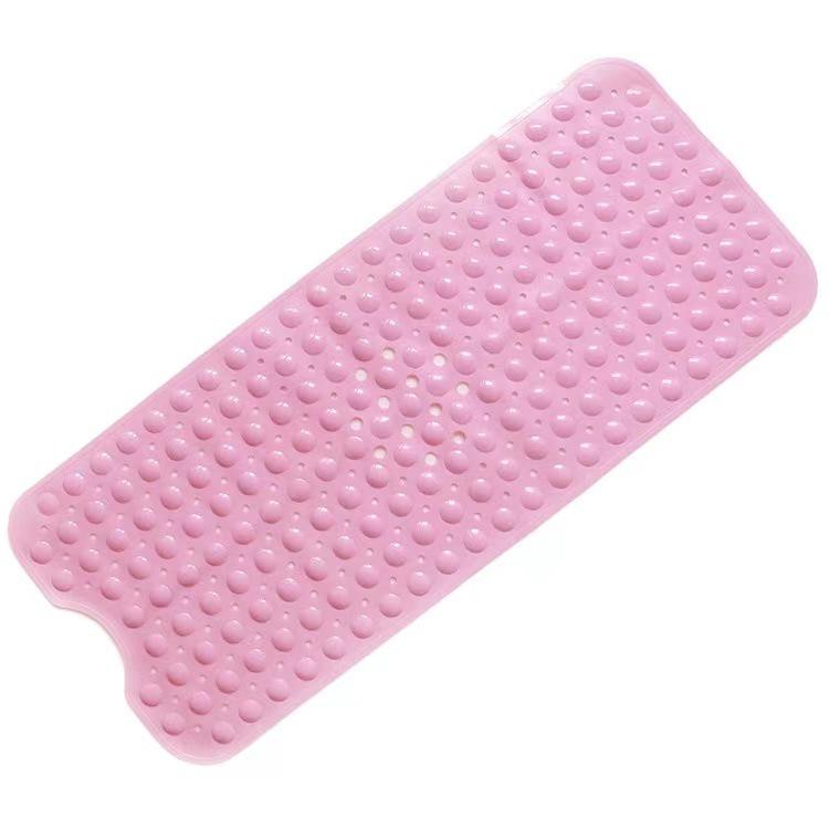 PVC Bathroom Anti-Slip Mat with Suction Cups, 100x40 Cm, for Bathtubs