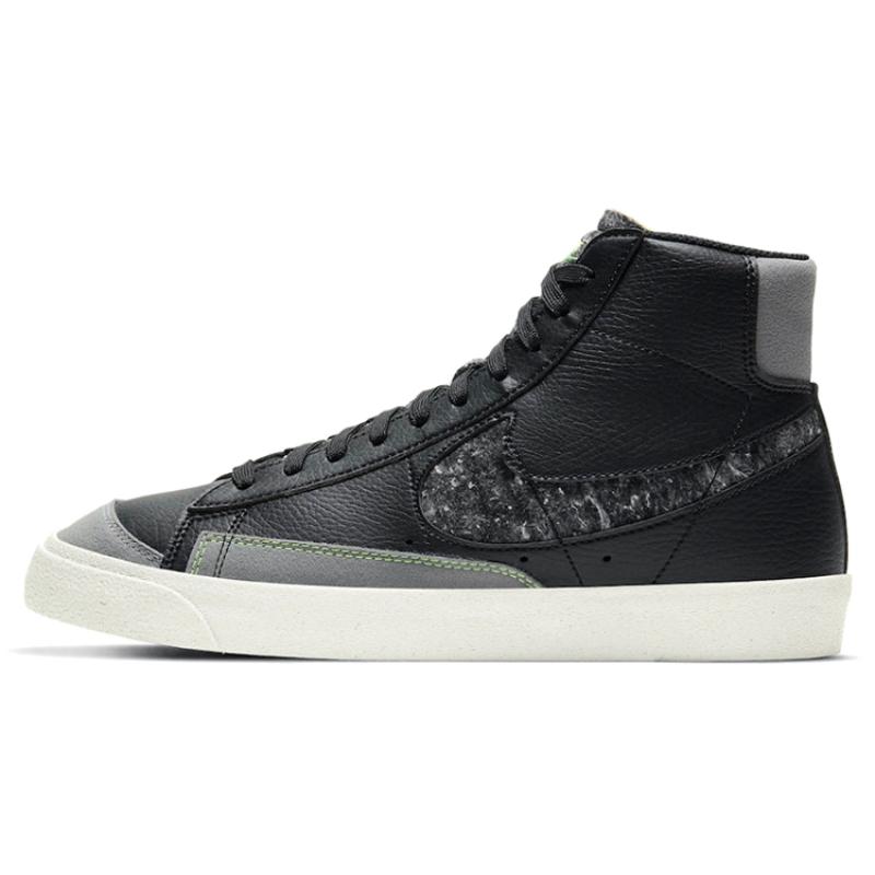 Nike Blazer Mid '77 Vintage 'Recycled Wool Pack Black Electric Green' Sneakers Skateboard Shoes CW6726-001