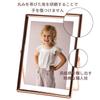 SAEGYPET Metal Photo Frame with Glass Vertical Display Tabletop Photo Frame Holiday Wedding Home Decoration Angle Adjustable Gift (Rose Gold, 15X20CM)