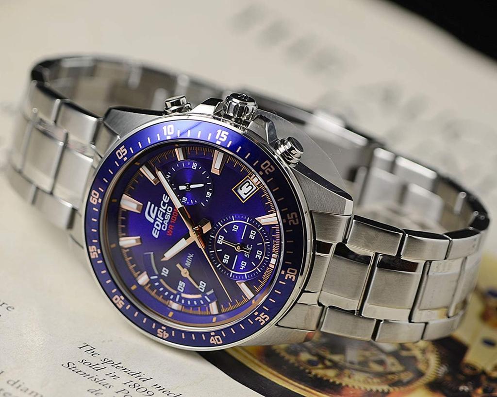 Casio Edifice EFV-540D-2AVUDF Men's Watch, 100m Water Resistant, Chronograph [Parallel Import]