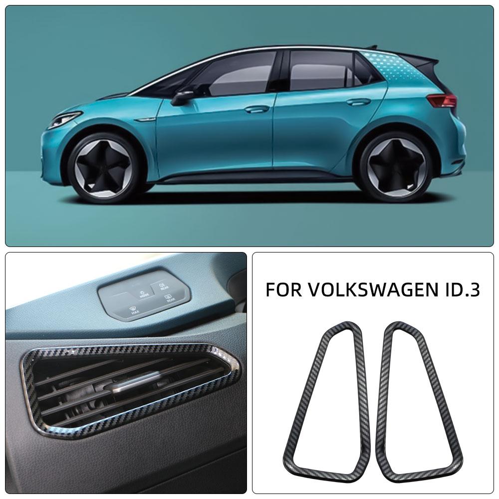 Для Volkswagen VW ID3 ID.3 2020-2026 LHD Накладка на вентиляционное отверстие AC Рамка переднего воздуховода Стикер Стайлинг Аксессуары для интерьера