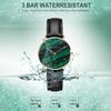 Luxury Quartz Watch Waterproof Women Green Malachite Stone Leather Ladies Top Brand Wrist Watches