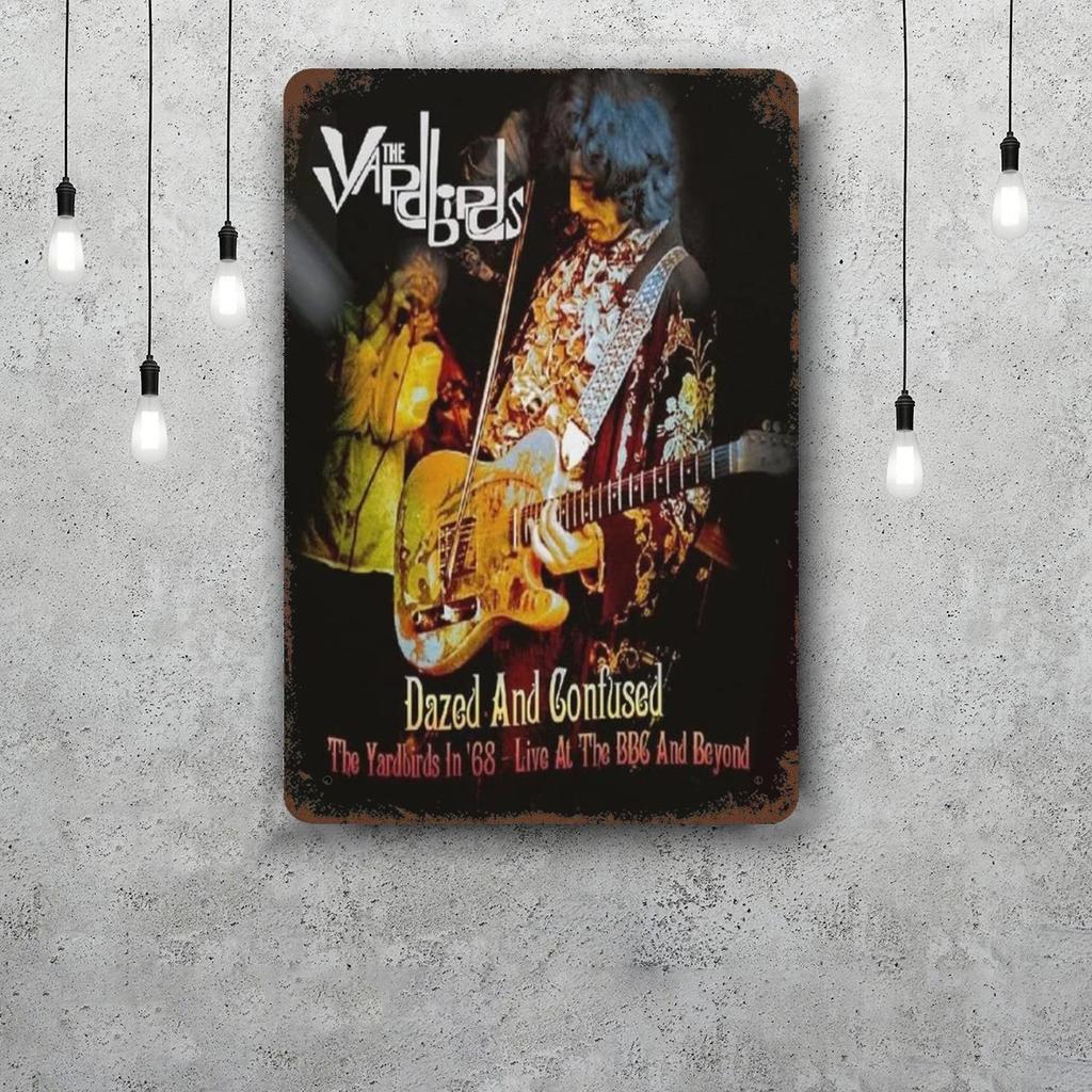 Металлические знаки группы The Yardbirds настенный декор Винтажные жестяные знаки Капитан Металлический плакат Декор для бара паба клуба Настенное украшение
