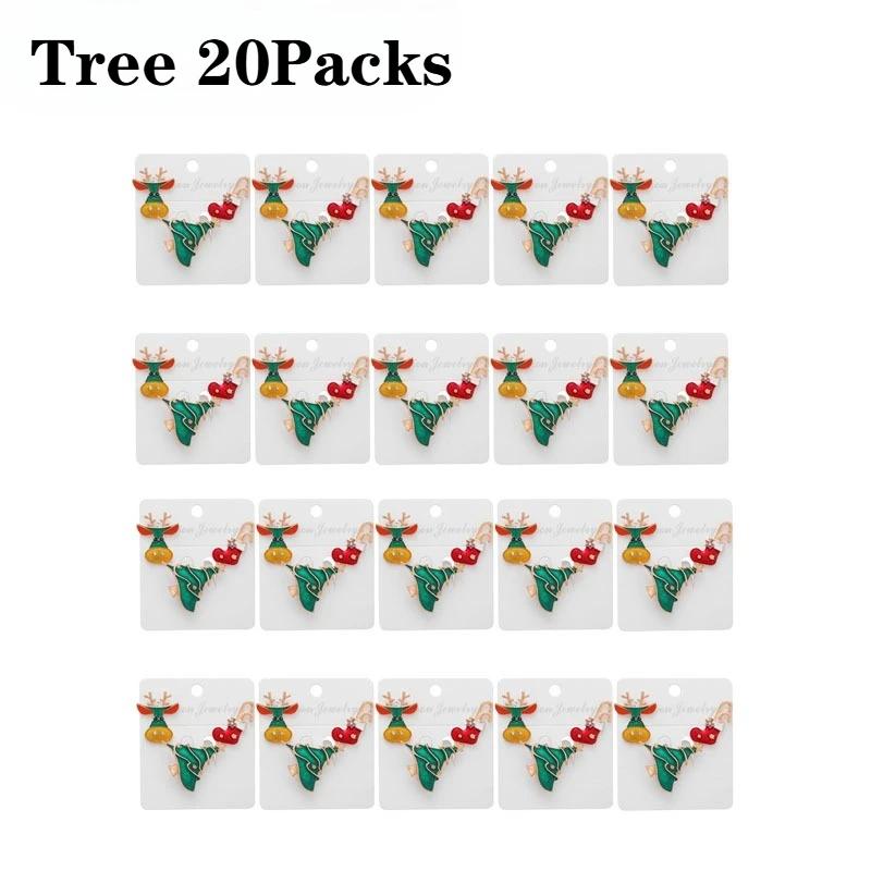 1-20 шт. Рождественская брошь Санта-Клаус Лось Снежинка Значок для женщин и мужчин Украшение для рождественской елки Праздничный подарок