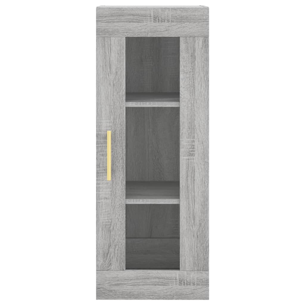 Wall Cabinet Gray Sonoma 34.5 x 34 x 90 cm