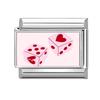 Розовая серия Y2K для девочек Глаз Кролик Звезда Бабочка Вишня Итальянский Шарм Звенья Подходят для Браслета из Нержавеющей Стали 9 мм Изготовление Украшений Своими Руками