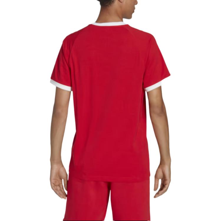 adidas Футболка Adicolor Classics с 3 полосками, цвет Better Scarlet, мужские топы, красный, IA4852
