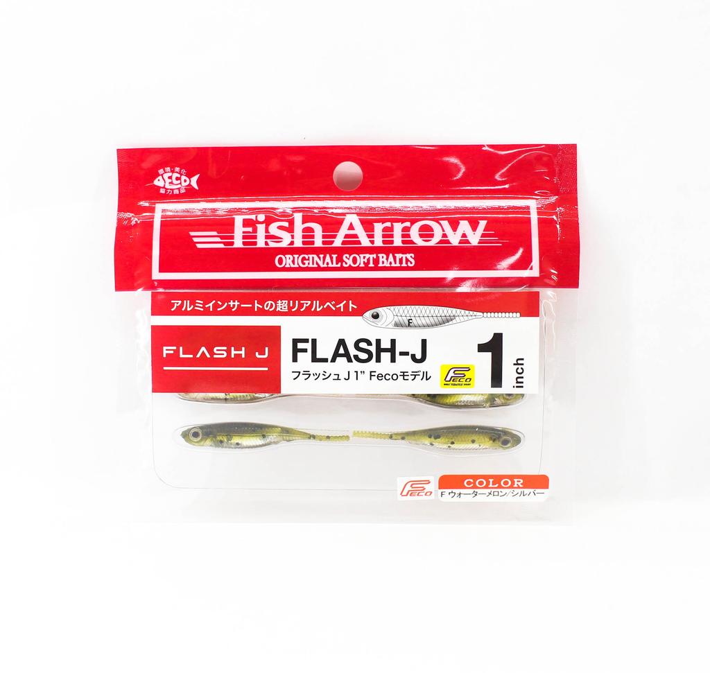 Fish Arrow Soft Lure Flash J 1 Inch 6 Piece Per Pack #02 (6617)