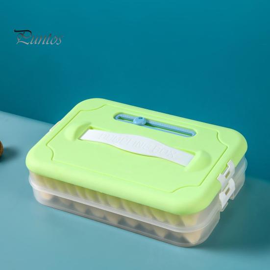 Dumpling Food Storage Box Food Grade BPA Free Large Capacity Multi-Layer Freezer Food Storage Container