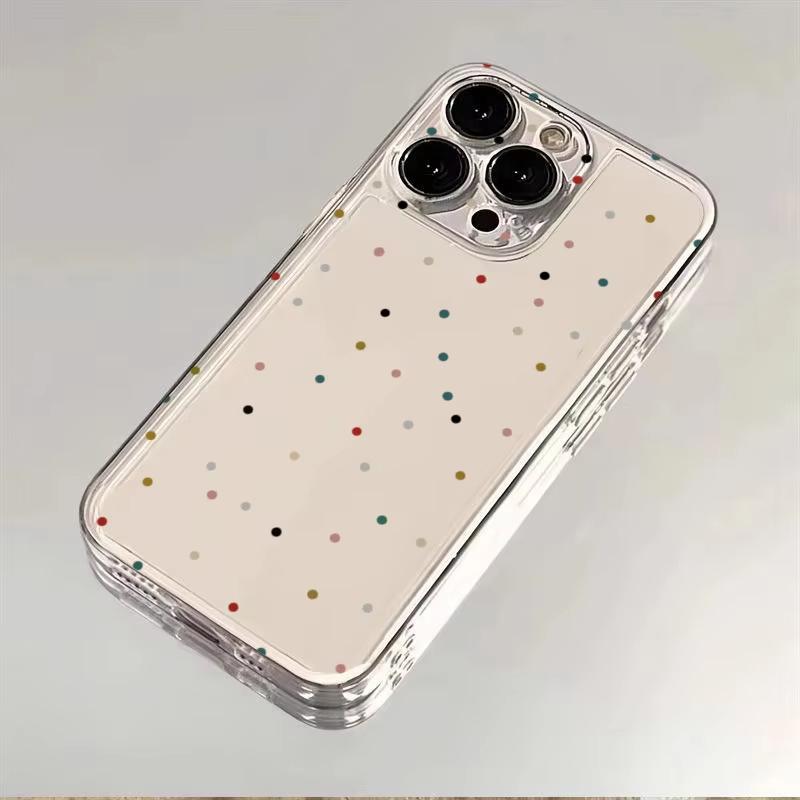 Прозрачный черный чехол для телефона с мелкими точками для Samsung Galaxy S21 S22 S23 S24 S25 Ultra Plus FE Note 20 Мягкий чехол