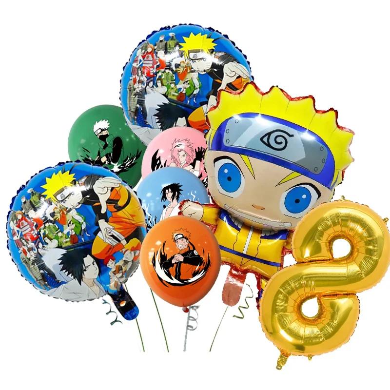 Наруто Декорации Мультяшные День Рождения Деко Повязка на Голову Подарки для Гостей Рюкзак Постер Одноразовая Посуда для Вечеринки Скатерть Тарелки Стаканы