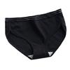 Cotton Women Brief Stripe Girl Underpant 3D Threaded Mid-waist Knicker Underwear