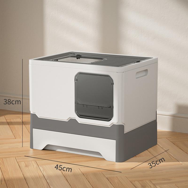 Полностью закрытый туалетный лоток, большой складной туалет для кошек, туалет для домашних животных, товары для домашних животных