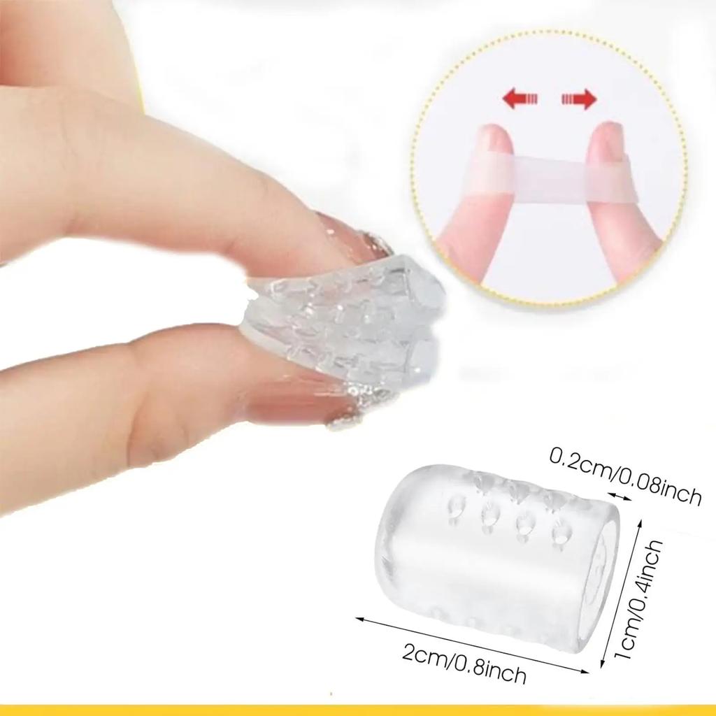 20 шт. Защитные колпачки из силиконового геля для мозолей, натоптышей, волдырей, облегчения боли, мягкие подушечки-рукава для пальцев ног