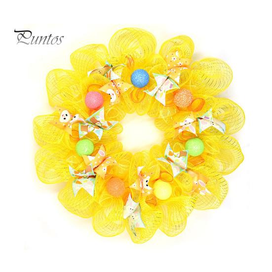 Декоративная сетчатая лента «сделай сам», венок ярких цветов, широко используемая сетчатая лента для рождественской елки, украшение в виде гирлянды