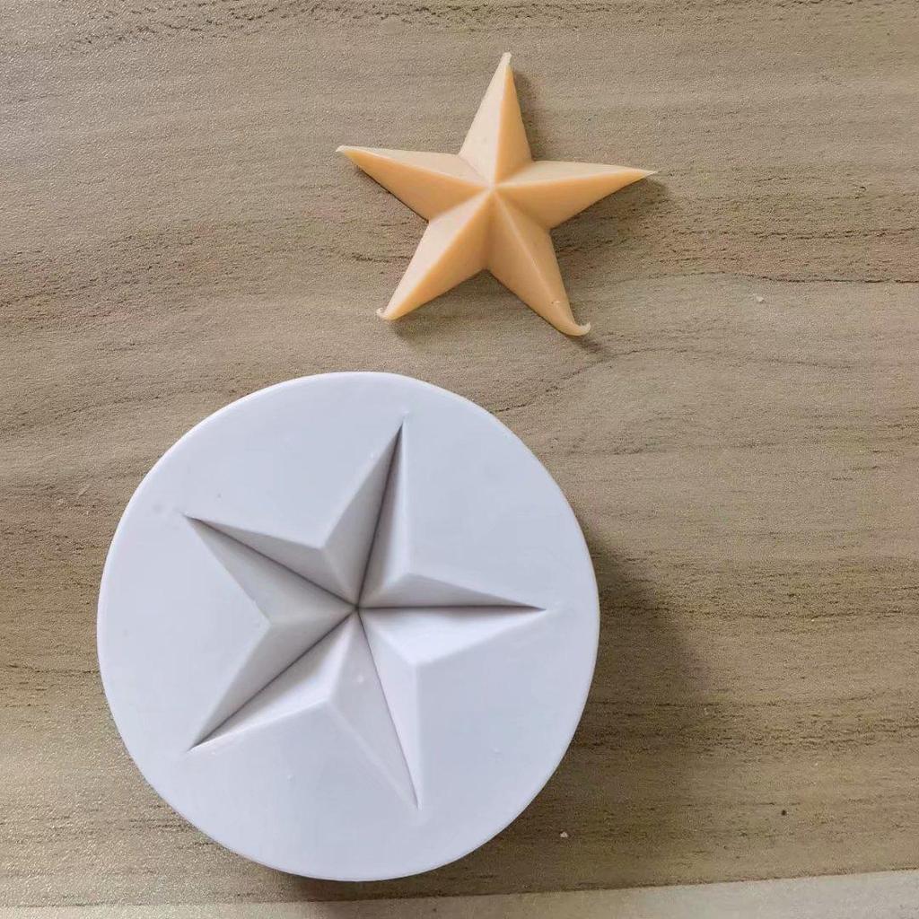 Star Shape Silicone Fondant Mold DIY Colorful Sweet Heart Chocolate Candy Paste Cake Decorating Tool Mold