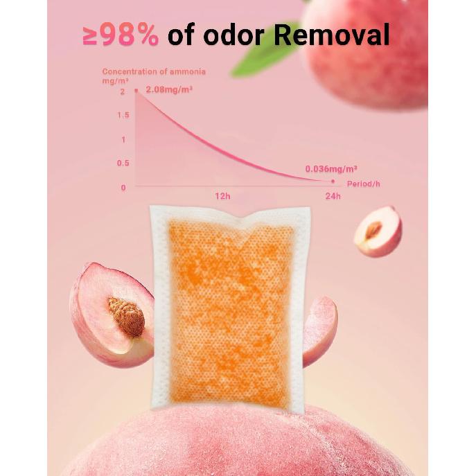 16 Pcs Cat Litter Box Deodorizer Refills Compatible with Whisker OdorTrap Pod Litter Robot 4 Accessories Filter, Eliminates Odors, Litter Box Odor