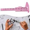 Plastic Sliding Vernier Caliper Gauge Measure Tool For Jewelry Measurement School Exhibition Double Scale Ruler