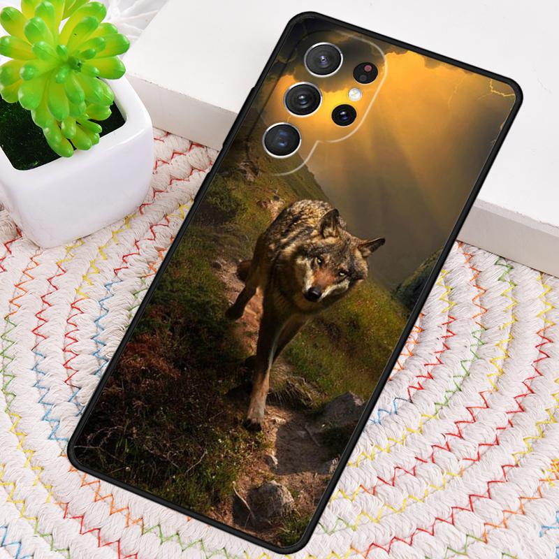 Чехол для телефона Animal The Wolf Howl print для Samsung Galaxy note 10 pro S26 Ultra S23 S24 FE S25 S21 S22 PLUS ударопрочный