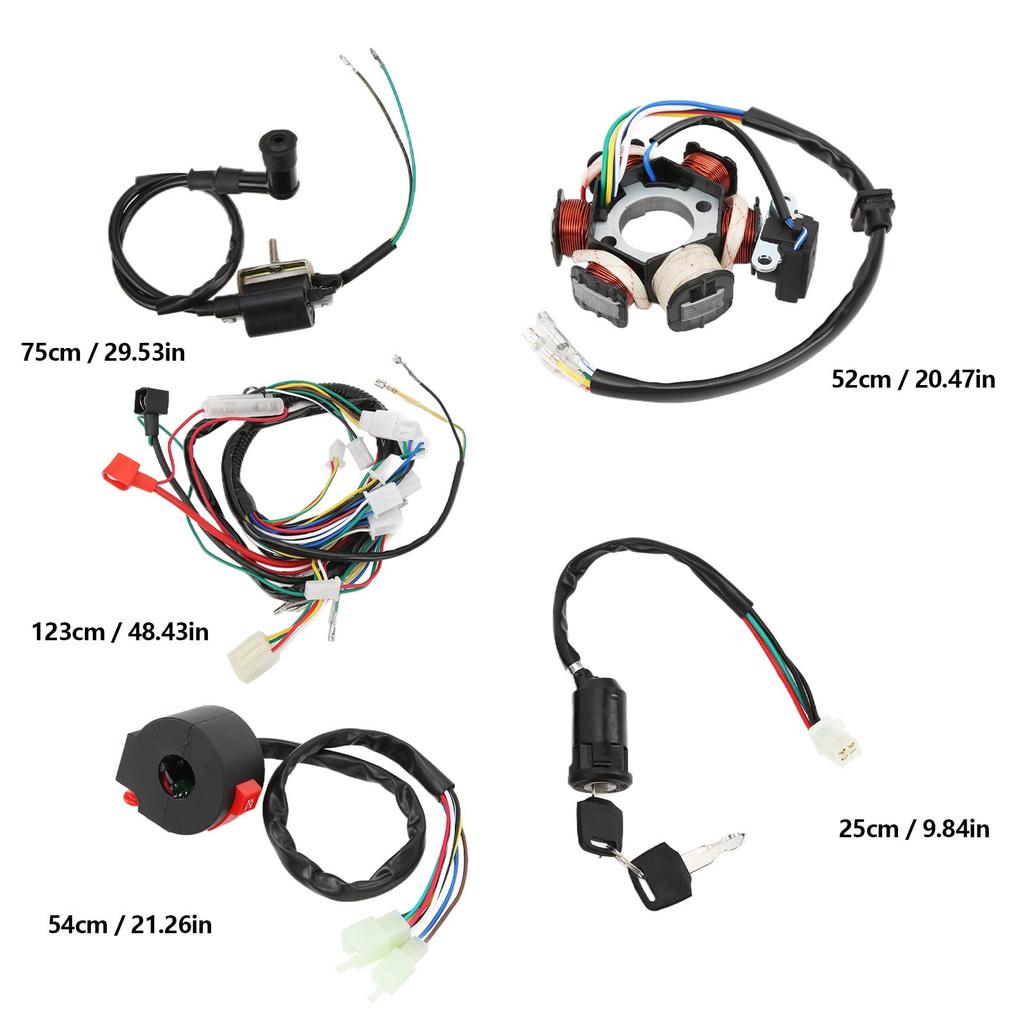 FOWD CDI Wire Harness Kit Precise Durable Electric Stator Coil For Go Kart Dirt