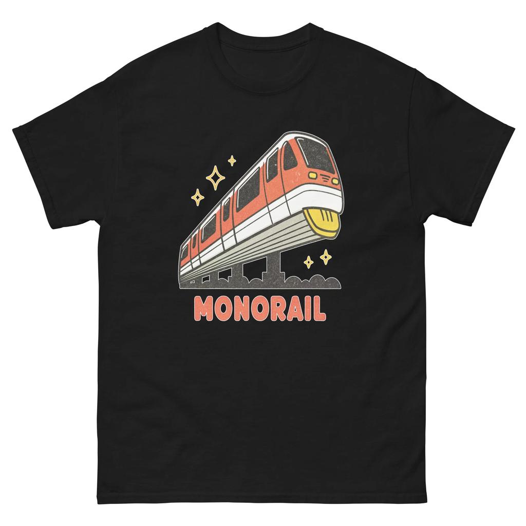 Monorail Transportation Vehicle Illustration T-Shirt