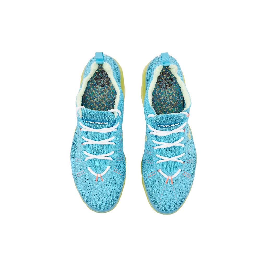 Nike Air VaporMax 2023 Flyknit Baltic Blue Мужские кроссовки Citron-Tint Green-Abyss DV1678-400