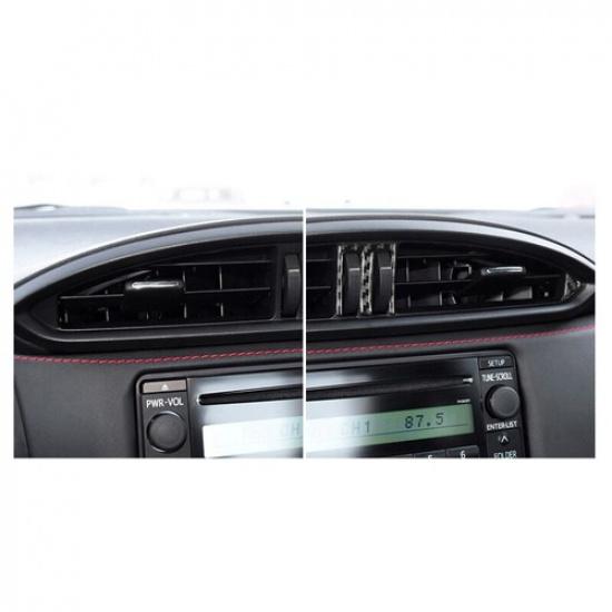 Carbon Fiber Central Air Vent Outlet Trim Cover for Subaru BRZ for Toyota 86 17+