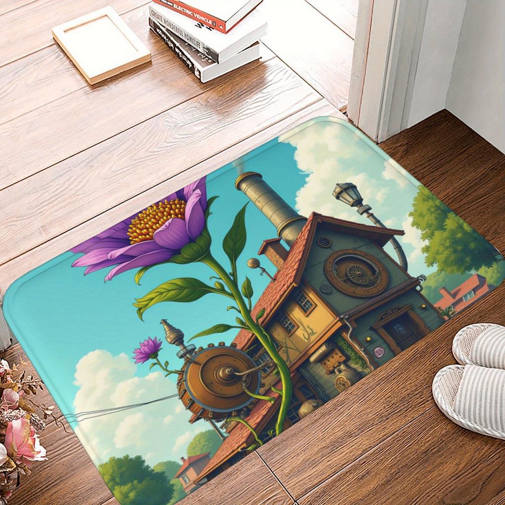 1PC Puppy Playfround Kitchen Rug Non-Slip Door Mat Pop design Bathroom Rug Bath Mat Carpet for Home Sink Laundry ecoreeree
