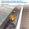 M-Modern-4 шт. Рулоны сетки для желобов 20 футов Защита желобов от листьев с 40 зажимами, Самодельные крышки для дождевых желобов, Предотвращающие попадание листьев