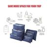 6 PCS Travel Storage Bag Set for Clothes Tidy Organizer Wardrobe Suitcase Pouch Travel Organizer Bag Case Shoes Packing Cube Bag
