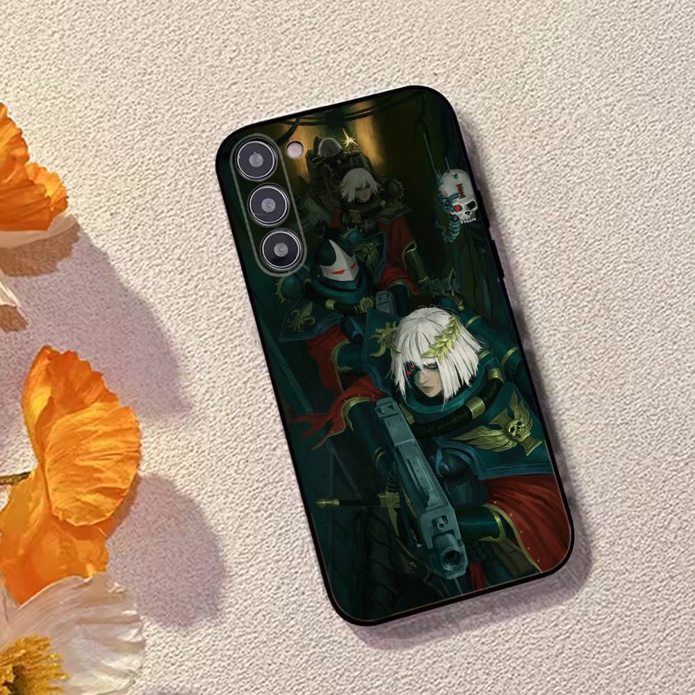 Чехол для телефона Game W-Warhammer-ES 40k Черный силикон Мягкий Для Samsung Galaxy A73,A72,A71,A70,A53,A52,A51