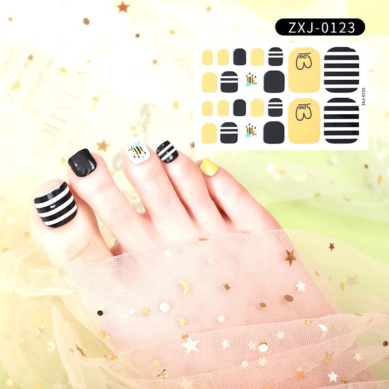 Летняя новая наклейка для ногтей, милая наклейка для ногтей на ногах, водонепроницаемая прочная наклейка для ногтей, декоративная женская