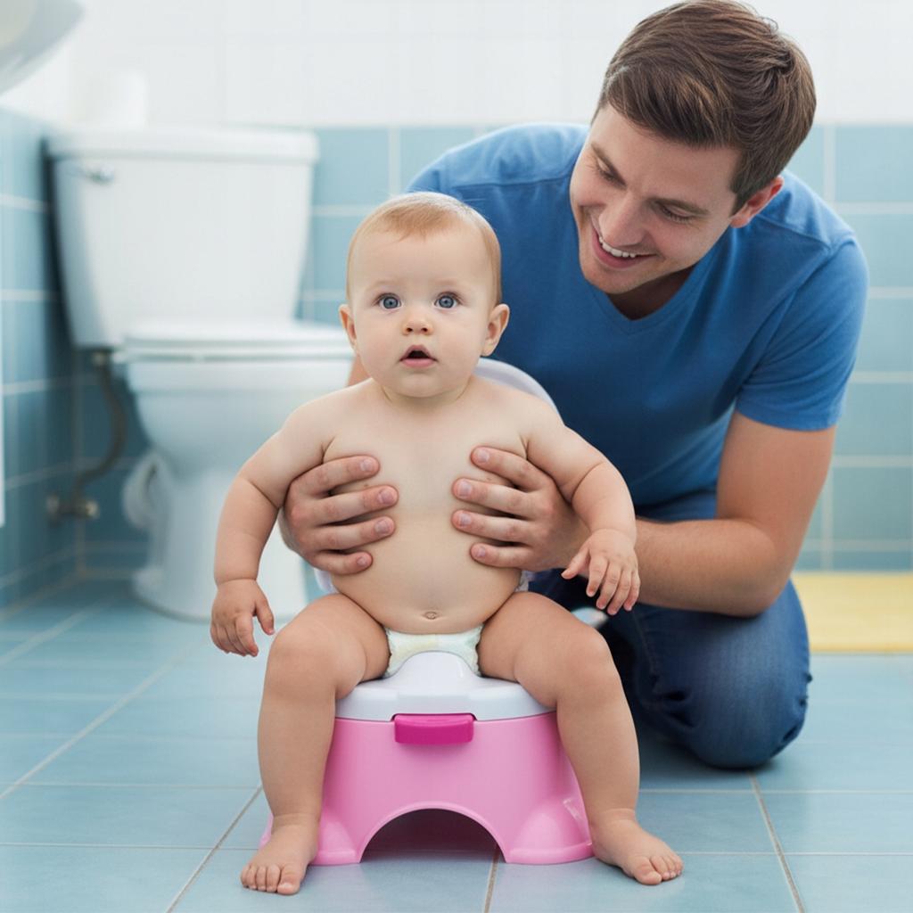 [PACZC][5] Interactive Pull-out Potty with Flap and Stand 3-in-1 Pink U372R