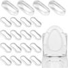 Anti-collision Pads Toilet Seat Bumpers Toilet Seat Bumpers Transparent Waterproof Noise Reduction Flexible Padding