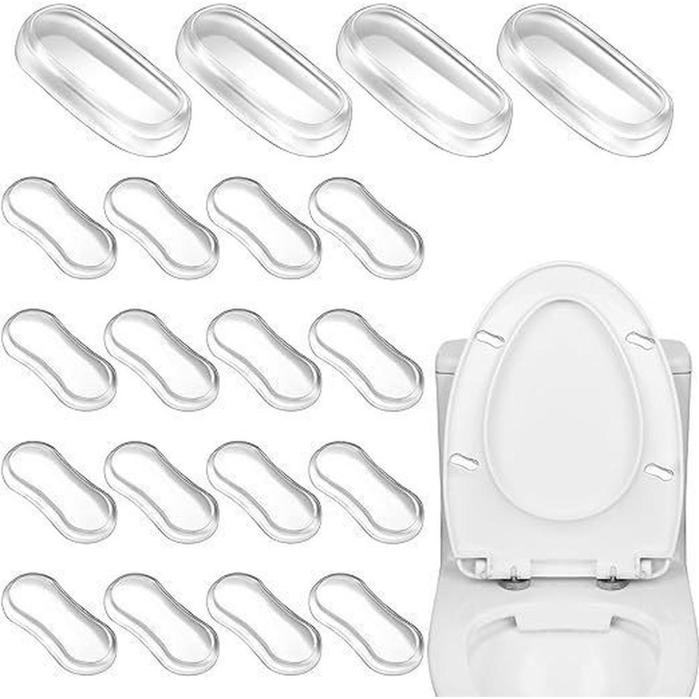 Anti-collision Pads Toilet Seat Bumpers Toilet Seat Bumpers Transparent Waterproof Noise Reduction Flexible Padding