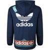 adidas Оригинальная наклейка Rev Wb с полосатым логотипом, повседневная ветровка с капюшоном, двусторонняя куртка для мужчин, черная DX4218