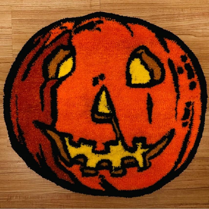 Hot Selling Halloween Door Mat Absorbent Non-slip Bath Mat Pumpkin Skull Lip Creative Gift Floor Rug